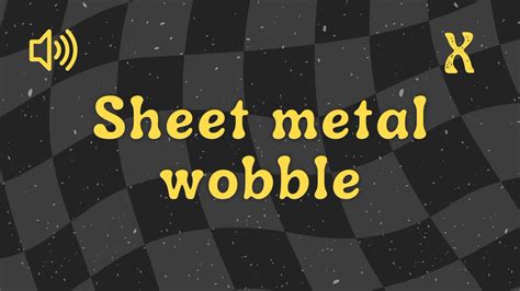 metal sheet wobble sound|Impact Metal Sheet Wobble Sound Effect .